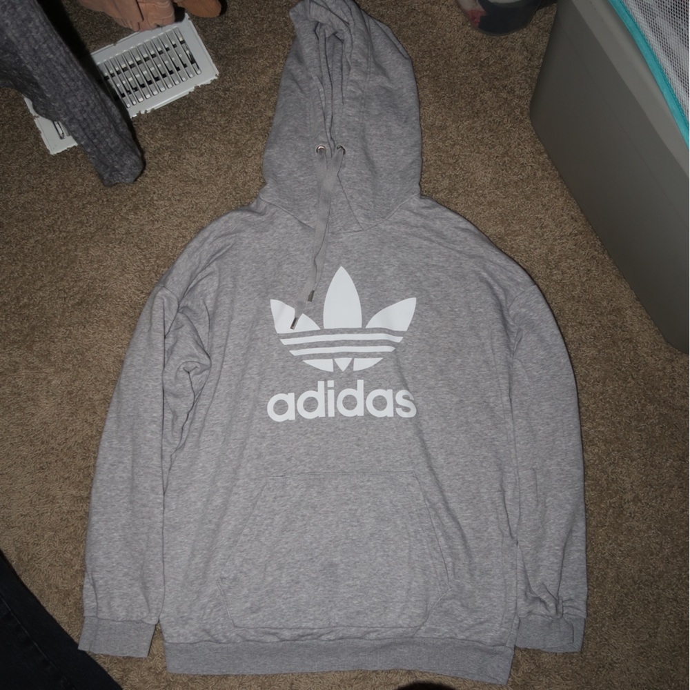 Adidas Heather Gray Hoodie